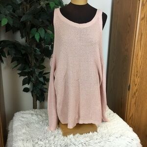 SAY What ? New York cold shoulder 1X sweater